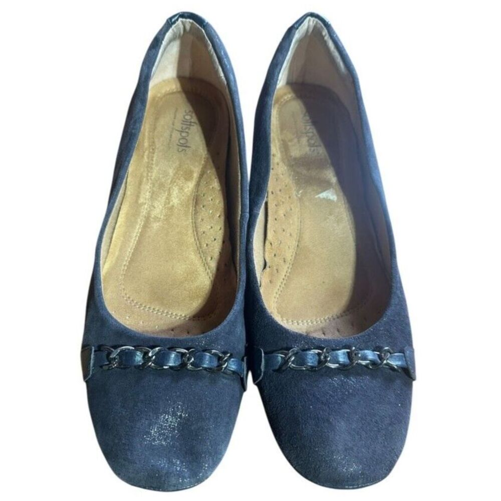 SoftSpots PillowTop Leather‎ Upper Black Shoes For Women's US Size 10 M
